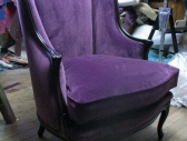 Fotel fioletowy