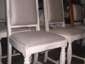 Krzesła bielone